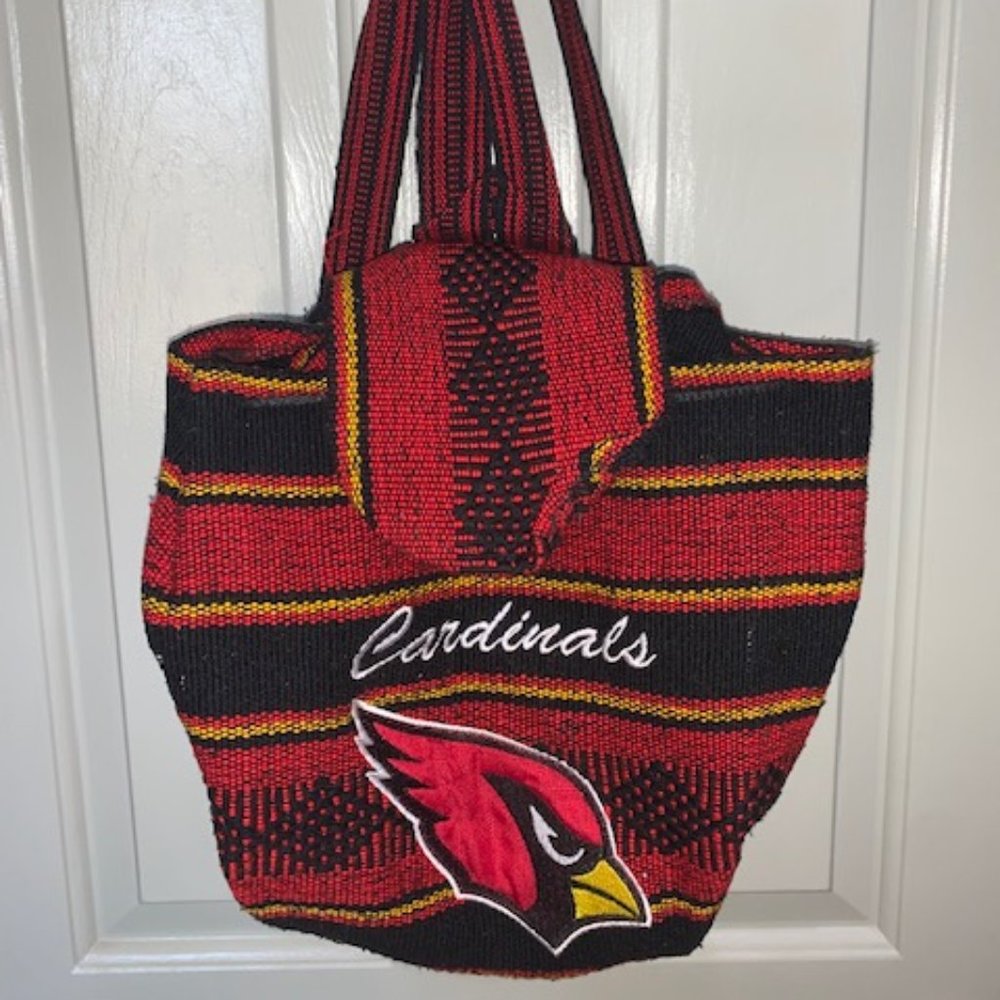 Cardinals Woven Drawstring Backpack